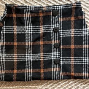 high waisted pencil skirt with slit